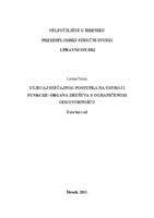 Utjecaj stečajnog postupka na ustroj i funkciju organa društva s ograničenom odgovornošću