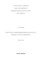 Računalna infrastruktura kao usluga u oblaku za mala poduzeća