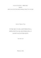 FUNKCIJE I ULOGA KONTROLINGA, IMPLEMENTACIJA KONTROLINGA U KOMUNALNO PODUZEĆE