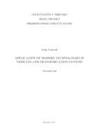 Application of modern technologies in vehicles and transportation systems