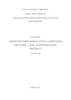 Održivost mirovinskog sustava RH - utjecaj demografskih trendova