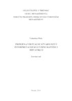 PRIMJENA VIRTUALNE STVARNOSTI U INTERPRETACIJI KULTURNE BAŠTINE U HRVATSKOJ