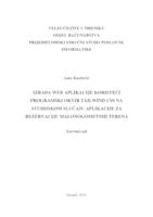 Izrada web aplikacije koristeći programski okvir Tailwind CSS na studijskom slučaju aplikacije za rezervaciju malonogometnih terena