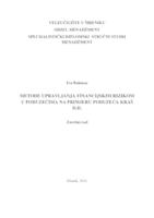 Metode upravljanje financijskim rizikom u poduzećima na primjeru poduzeća Kraš d.d.