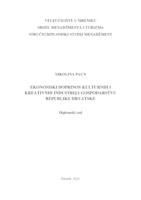 EKONOMSKI DOPRINOS KULTURNIH I KREATIVNIH INDUSTRIJA GOSPODARSTVU REPUBLIKE HRVATSKE