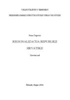 REGIONALIZACIJA REPUBLIKE HRVATSKE