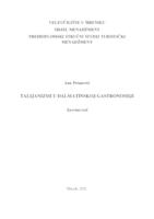 prikaz prve stranice dokumenta Talijanizmi u dalmatinskoj gastronomiji