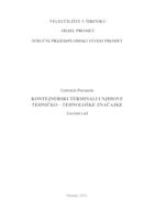 prikaz prve stranice dokumenta Kontejnerski terminali i njihove tehničko-tehnološke značajke