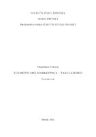 prikaz prve stranice dokumenta ELEMENTI MIX MARKETINGA - TAXI CAMMEO